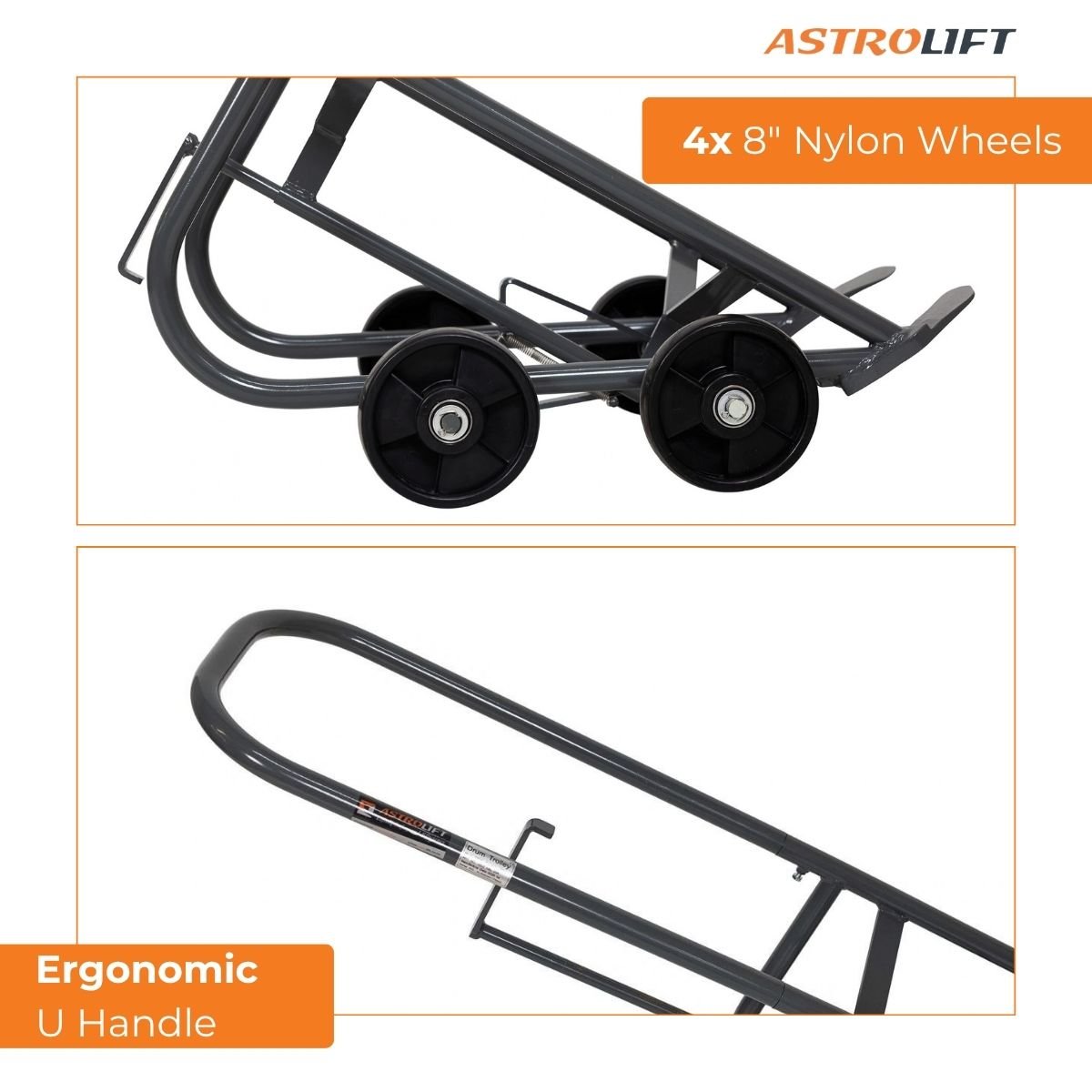 Buy Drum Cradle - Powdercoated  in Dollies and Cradles available at Astrolift NZ
